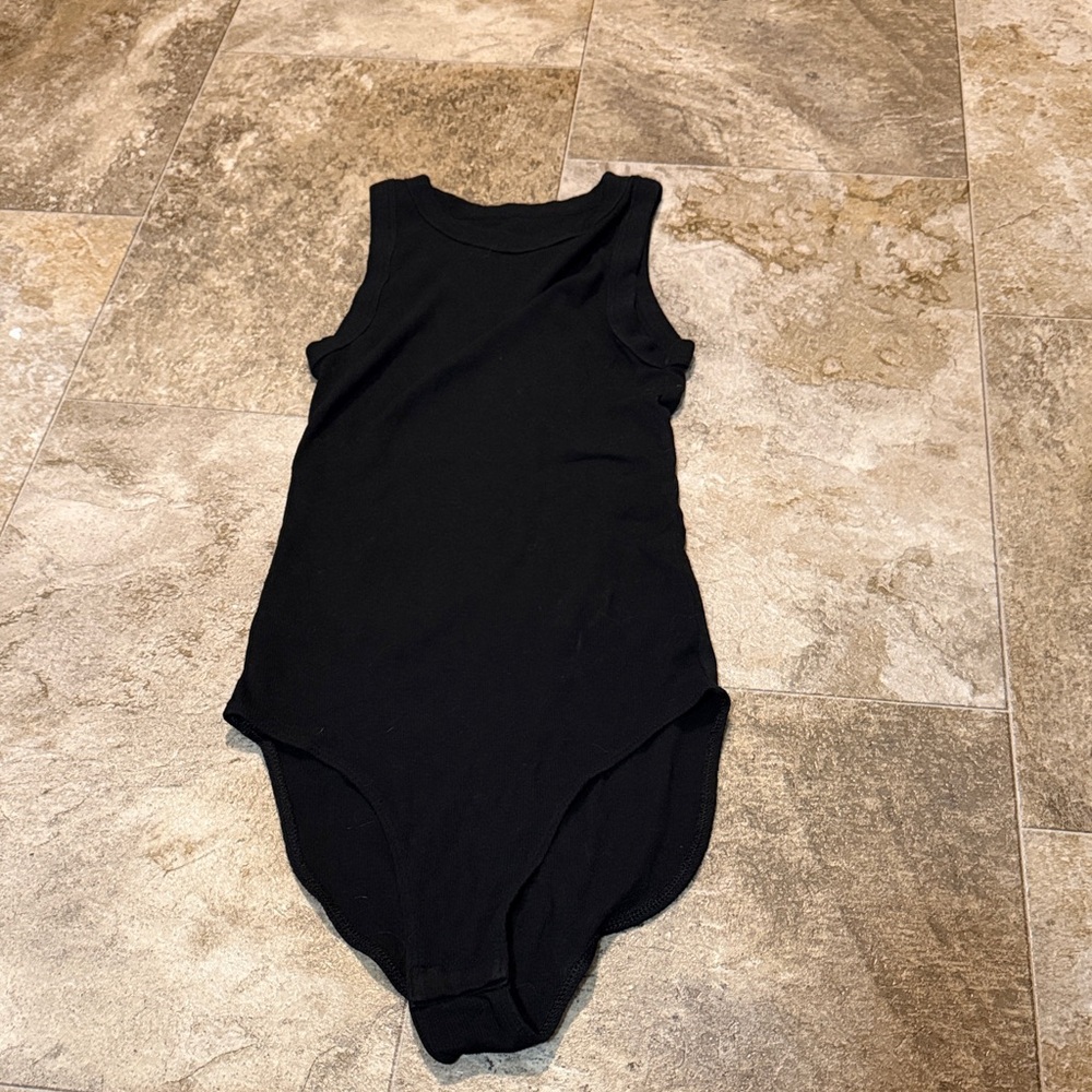 Never Work A New Day Black Bodysuit | Sz S